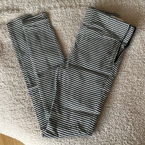 gingham print leggings